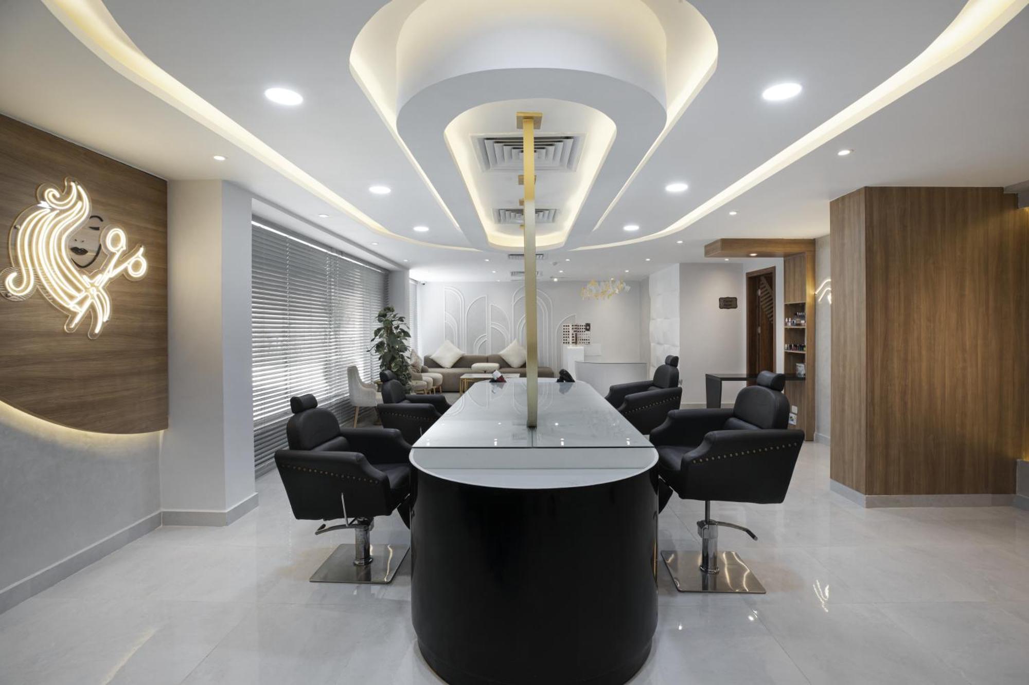 The V Luxury Resort Sahl Hasheesh Hurghada Bagian luar foto The interior of a salon in India